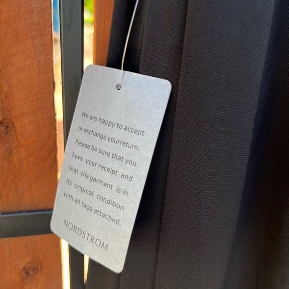 Halston Jade Jersey Gown Black Size 14 - Picture 9 of 11